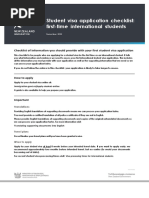 First Time Student Visa Checklist Dec 22