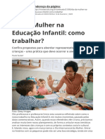 Dia Da Mulher Na Educacao Infantil Como Trabalhar