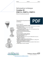 Fiche Technique Capteur Raccord Hygienique PMP55 Endress Hauser