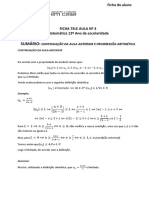 Ficha Tele Aula Matemática 12º Ano Aula 3