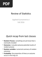 Stat Review Fall 2016