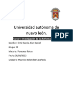 Tarea 1 Investigacion de Las Reformas Fiscales