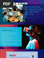 Report-Revisiting Elementary Learning Plans