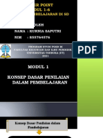 Tugas Tutorial 1 PPT Modul 1-6 Kurnia Saputri 855764576 Evaluasi Pembelajaran