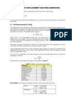 Ship Design - Main Dimensions