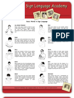 Basic Words SL Chart