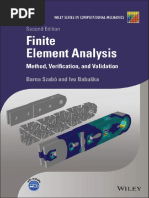 Finite Element Analysis Method, Verification and Validation (Barna A. Szabó Ivo Babuška)