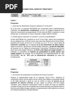 Examen Final Derecho Tributario I