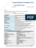 Maryline Gen SCO - White Refined Cane Sugar ICUMSA45, Brazil Origin, 50000MT X 12 Months, CIF Lome or Abidjan Port 16012023