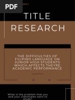 Title Research Presentation