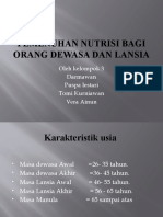 Gizi Pada Dewasa Dan Lansia