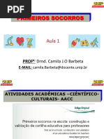 AULA 1 Primeiras Medidas PRIMEIROS SOCORROS PDF