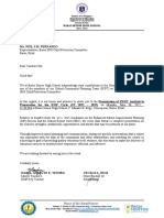 Letter of Invitation - Baras SHS Presentation of SWOT Analysis in Prep For ESIP 2022 - 2025 - Child Protection Neil Fernando