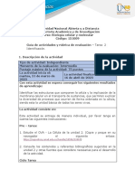 Guía de Actividades y Rúbrica de Evaluación - Unidad 2 - Tarea 2 - Identificación