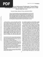 Mental Health and Law Enforcement Professionals - Trauma History, Psychological Symptoms, and Impact of Providing Services To Child Sexual Abuse Survivors