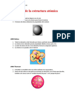 Evolución de La Estructura Atómica