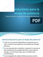 Semiconductores para La Etapa de Potencia