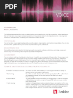 Voice Audition Packet