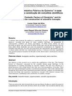 A Peça "A Fantástica Fábrica Da Química" e Suas