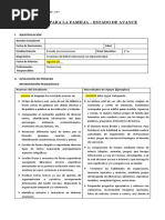 INFORME PARA LA FAMILIA Avance