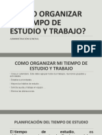 Cómo Organizar Mi Tiempo de Estudio y