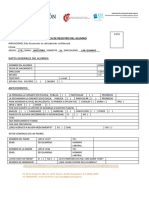 Cédula Única de Registro Del Alumno