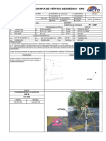 Monografia de Vértice Geodésico - GPS: DATA: 10/03/10 H 850.0290 Santana Do Parnaíba