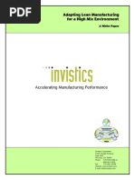 Adapting Lean For A High Mix Enviroronment