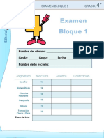 1er Bloque 4o Grado