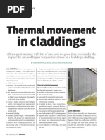 Thermal Movement in Claddings