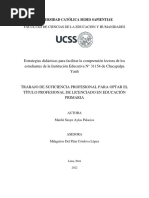 Estrategias Que Ayudan A Comprender La Comprension Lectura Trabajo - Suficiencia - 2022