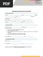 Bokamoso Savings Account Application Form