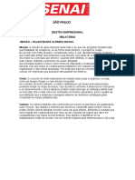 GESTÃO EMPRESARIAL RELATÓRIO - 2 Missao