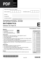 9260 2e Question Paper 2 International Gcse Mathematics Ext Jun22