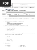 Taller Pre Parcial Diferencial Corte Uno PDF