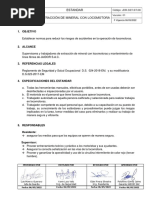 JDR-SST-ST-08 Estandar de Extraccion de Mineral Con Locomotora PDF