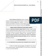 Habeas Corpus Preventivo Com Pedido Liminar: Conduto