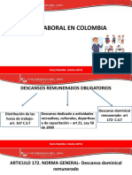 Descansos Remunerados Obligatorios - Trabajo Dominical y Festivo - Clase