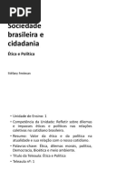 Sociedade Brasileira e Cidadania