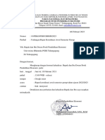 Surat Undangan Rapat Koordinasi Awal Semester Genap Th. 2022-2023