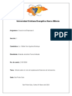 Informe Sobre El Ciclo de La Planeación Financiera de La Tesorería.