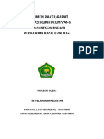 Dokumen Raker/Rapat Evaluasi Kurikulum Yang Berisi Rekomendasi Perbaikan Hasil Evaluasi