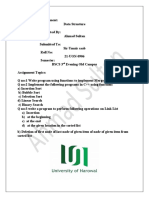 Data Structure Assignment