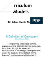 CurriculumModels د. سلام