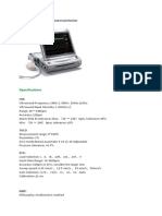 G6B Fetal Monitor Specifikacija