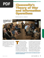 Clausewitz's Theory of War and Information Operations: by William M. Darley