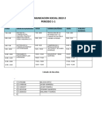 Horarios CS 2022-2