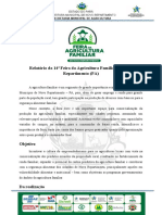 Relatorio Da 14 Feira Da Agricultura Familiar de Novo Repartimento