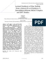 Microwave-Assisted Synthesis of Zinc Sulfide Nanoparticles From S-Benzyl-?-N - (4-Hydroxy-3 - Methoxybenzylidene) Dithiocarbazate Metal Complex and DFT Studies