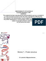 Protein Structure - Lecture 3